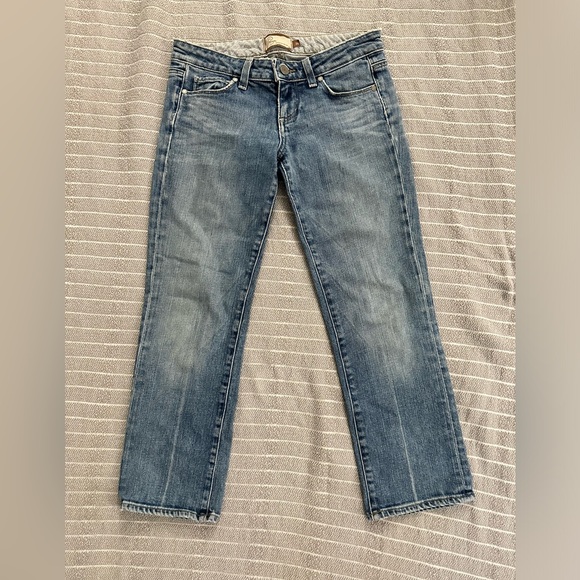 Paige Denim Crop Jeans Size 26 Womens lighter wash classic vintage boho style - Picture 3 of 7